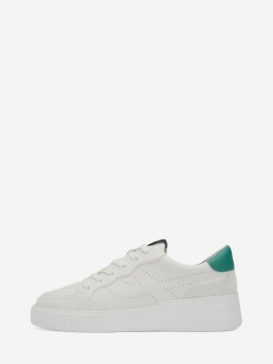 ASH Free Lave Sneakers Dame Hvide Grøn | ZOKU-76418