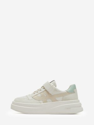 ASH Indy Lave Sneakers Dame Hvide Mintgrønne Metal Hvide | WVTQ-60731