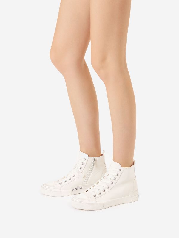 ASH Ghibly Bis Høje Sneakers Dame Gardenia | KHNZ-80751