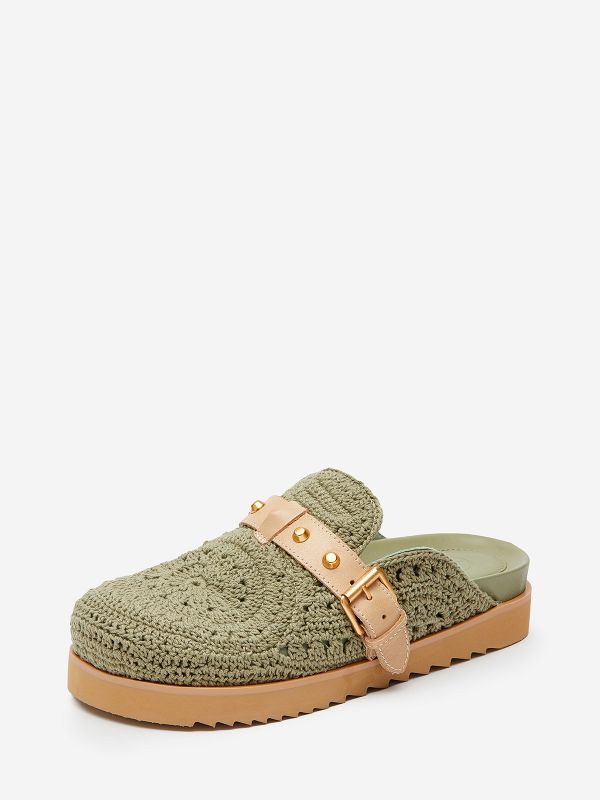 ASH Gioia Flade Sandaler Dame Grøn | LEVS-40923