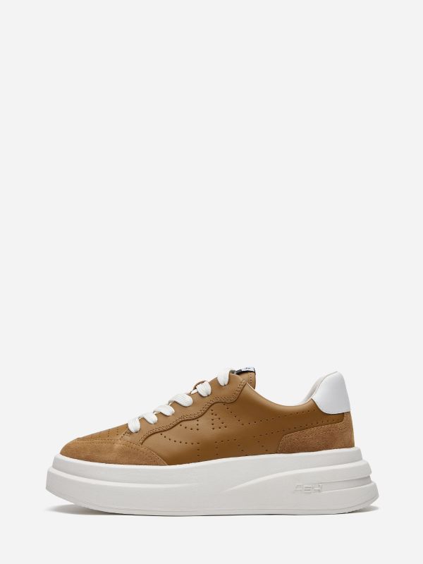 ASH Impuls Lave Sneakers Dame Brune Hvide | CLVA-56123