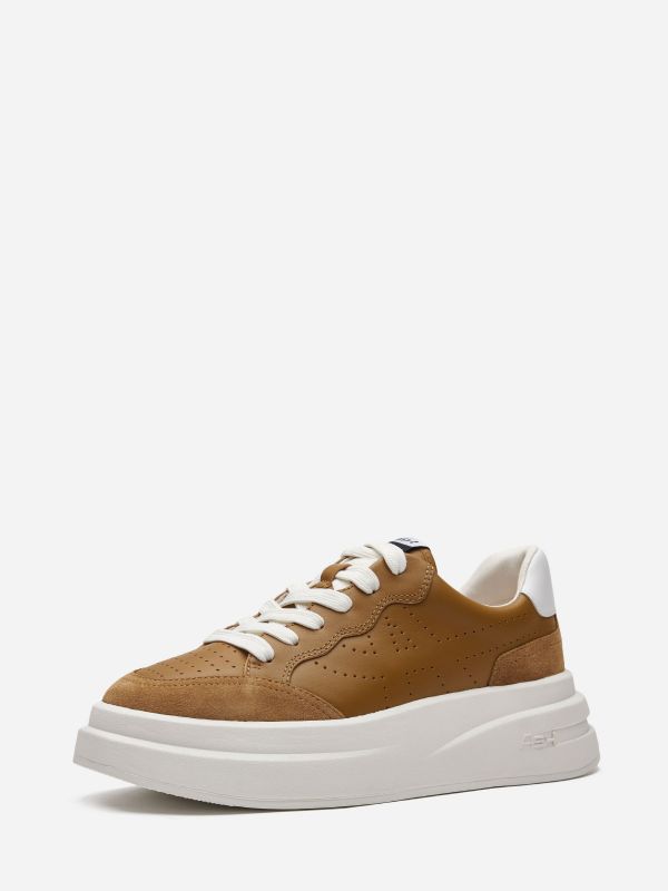 ASH Impuls Lave Sneakers Dame Brune Hvide | AMKQ-14237