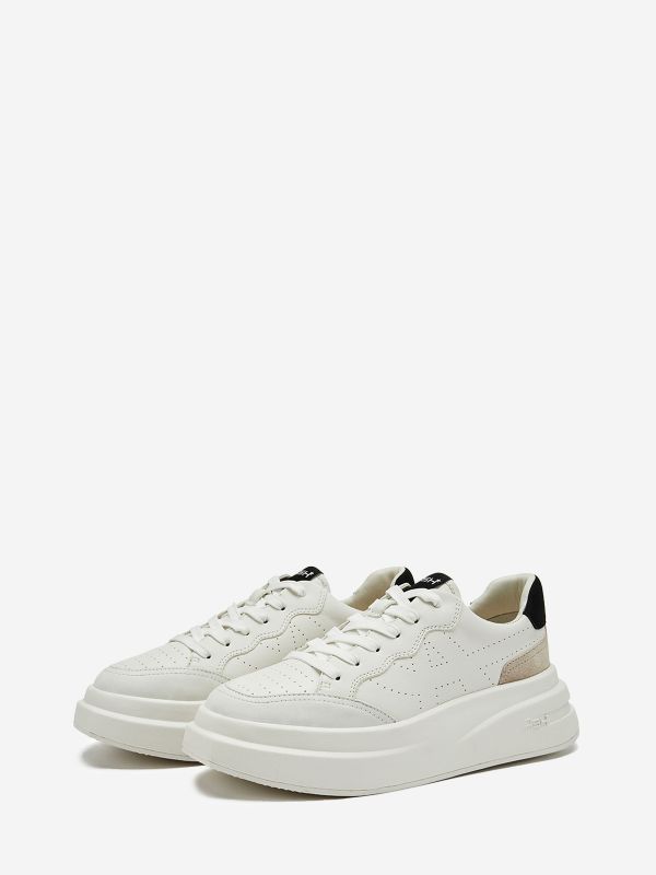 ASH Impuls Lave Sneakers Dame Hvide Hvide Sort | YXJF-82567