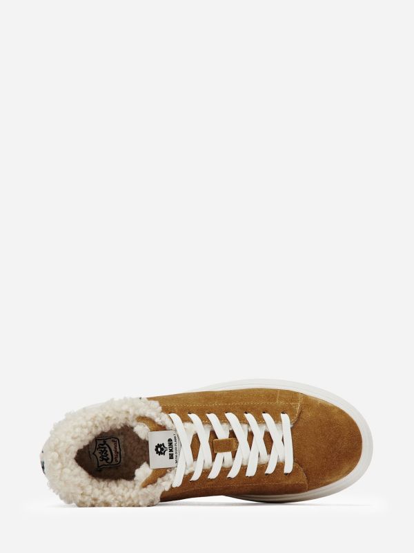 ASH Moby Be Kind Fur Lave Sneakers Dame Brune Hvide | OFUQ-73650