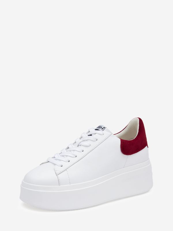 ASH Moby Lave Sneakers Dame Hvide Rød | AYZN-81495