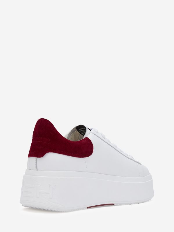 ASH Moby Lave Sneakers Dame Hvide Rød | AYZN-81495