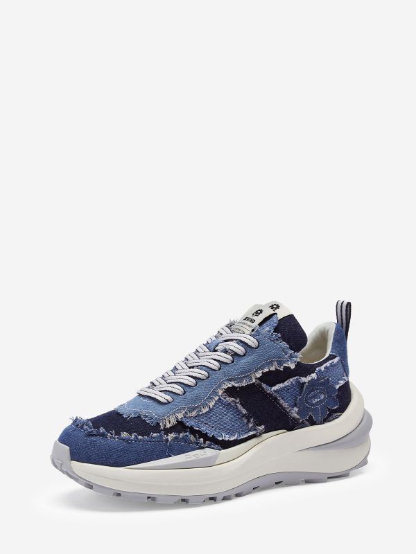 ASH Spider 620 Denim Lave Sneakers Dame Lyseblå Mørkeblå Blå Blå | FAJV-62049