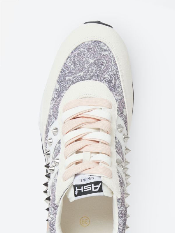 ASH Spider Studs Lave Sneakers Dame Hvide Hvide | JQMX-53608