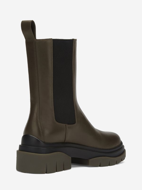 ASH Storm Biker Boots Dame Mud | DIZW-86925